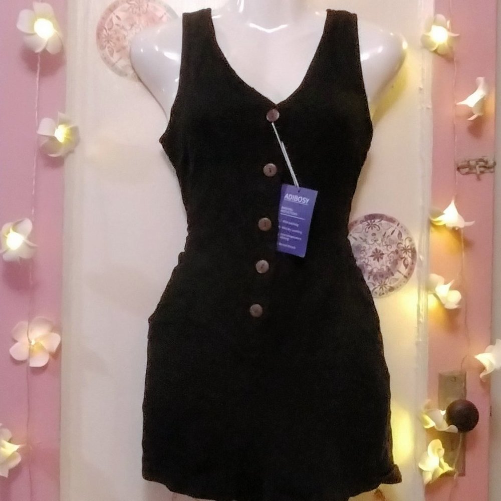 Adibosy (S) Button Front Romper